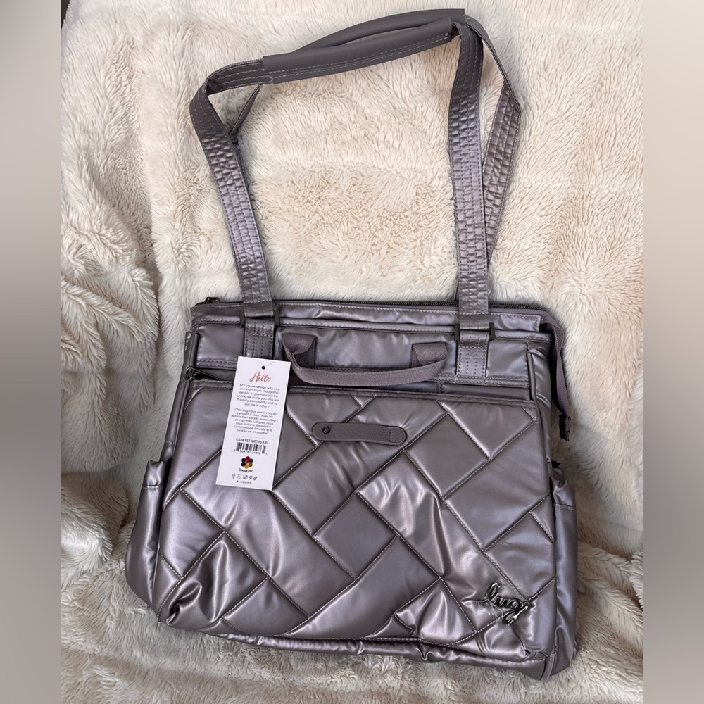 NWT Lug Cabby SE Tote Bag - Metallic Pearl